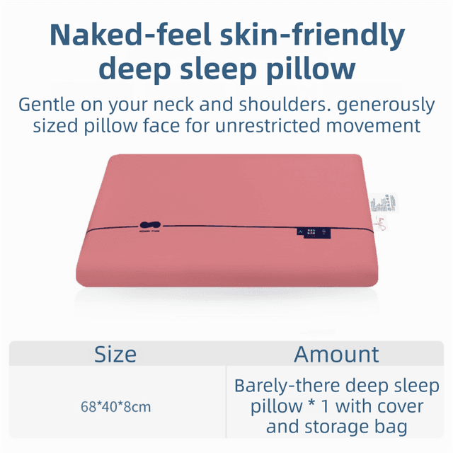 Rose Red Deep Sleep Slow Rebound Memory Foam Pillow - RoseRed 8 cm