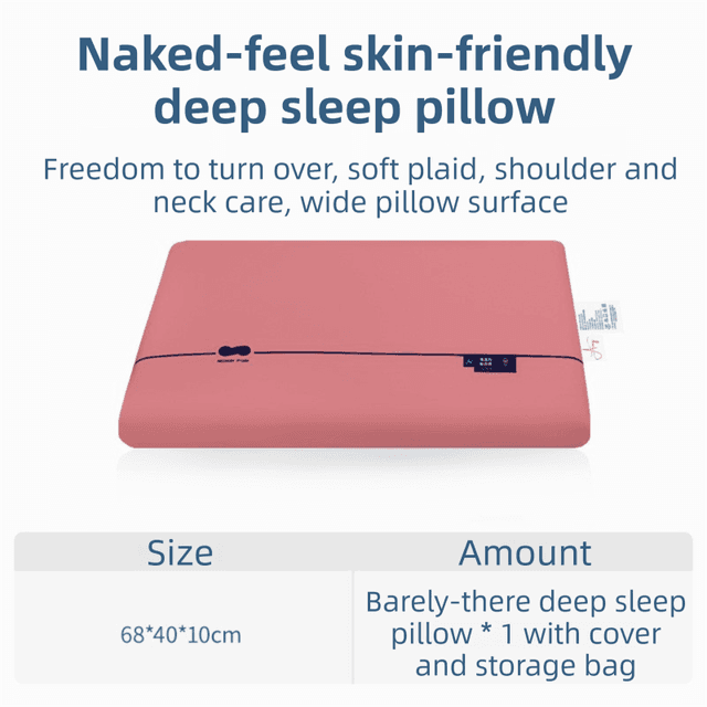 Rose Red Deep Sleep Slow Rebound Memory Foam Pillow - RoseRed 10 cm