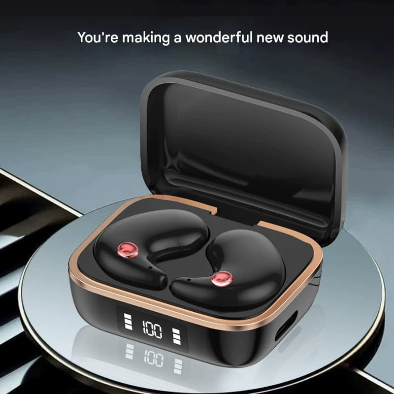 TWS Wireless Earbuds with Wireless Charging Case - Bluetooth 5.3 - White