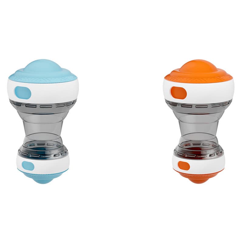 2-Pack orange and blue Interactive Feeder Toy for Dogs - Orange blue