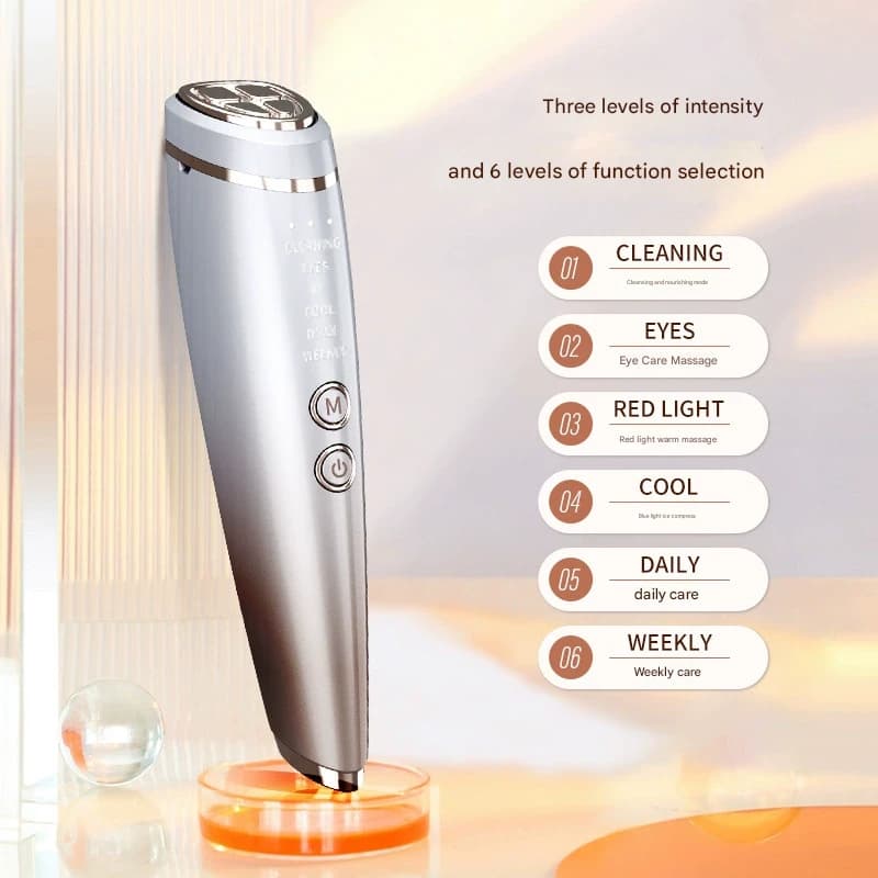 Multi-Function Facial Beauty Device - 6 Modes, 3 Intensity - Gradient Color