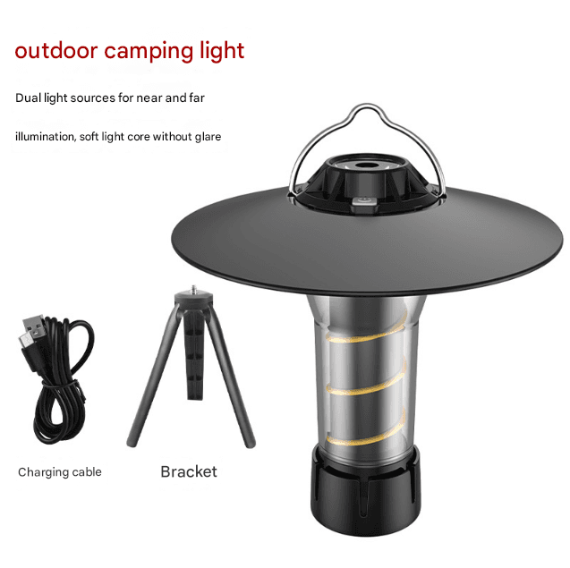 Vintage Lighthouse LED Camping Lantern - 5-Mode Rechargeable Light