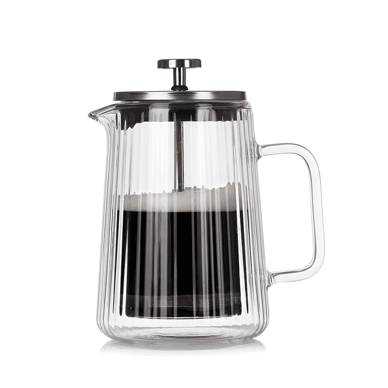 650 ml Double Wall Glass French Press Coffee Maker - Borosilicate Glass