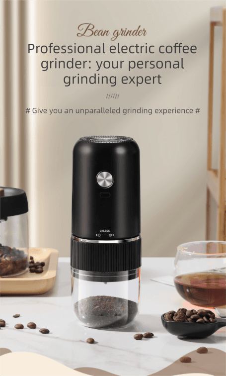 Portable Electric Coffee Grinder Wireless Rechargeable Burr Mill