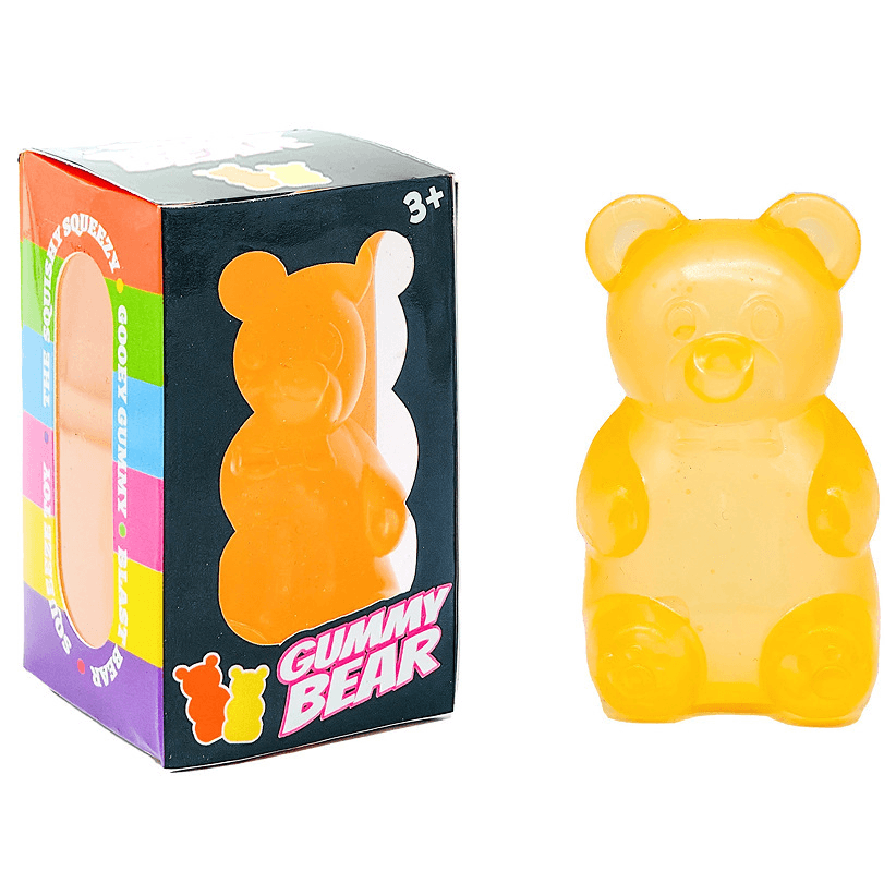 Orange Candy Gummy Bear Squishy Stress Relief Toy - Slow Rising Squeeze