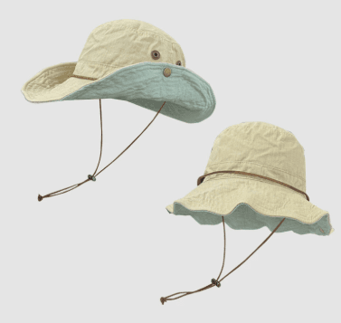Yellow Wide Brim Outdoor Cowboy Sun Hat - Adjustable & Breathable