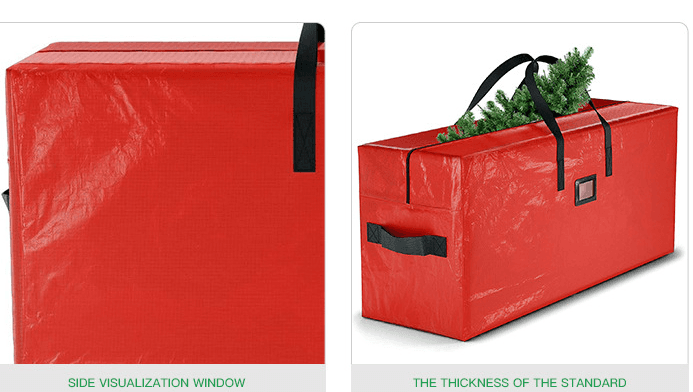 Green 165 × 38 × 76 cm Dustproof Christmas Tree Storage Bag