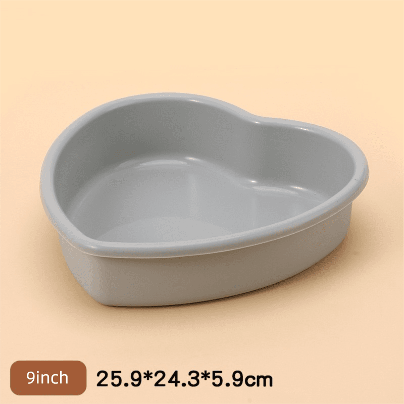 9 Inch Large Heart Shaped Silicone Cake Mould - Grey Non-Stick - 25.9 cm