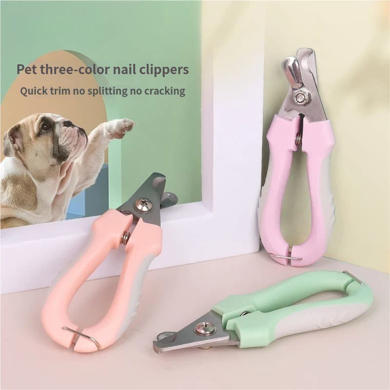 3-Piece (Purple+ Pink+ Green) Professional Pet Nail - Purple Pink Green
