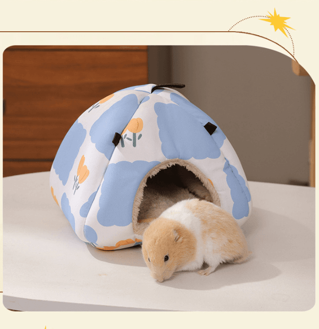 Cartoon cat Soft Shelter for Small Mammals - Hanging & Floor Use