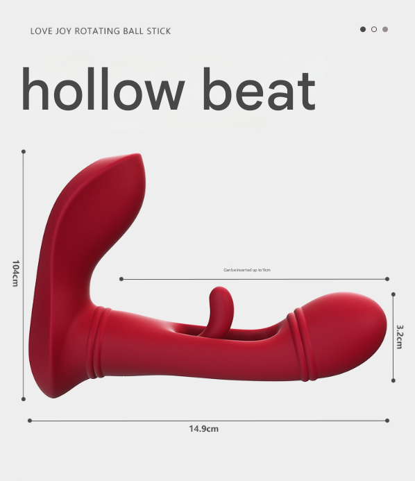 Pink Wearable Vibrating Stimulator with Remote - Dual-Action Couples' Toy