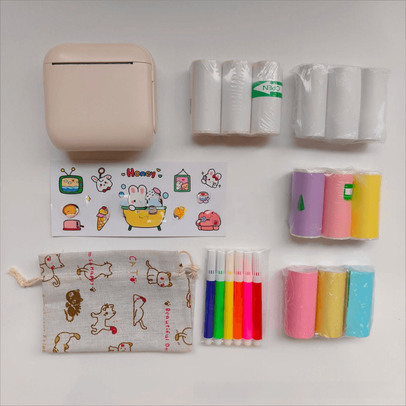 White X6 Mini Portable Bluetooth Instant Photo & Note Printer for Students
