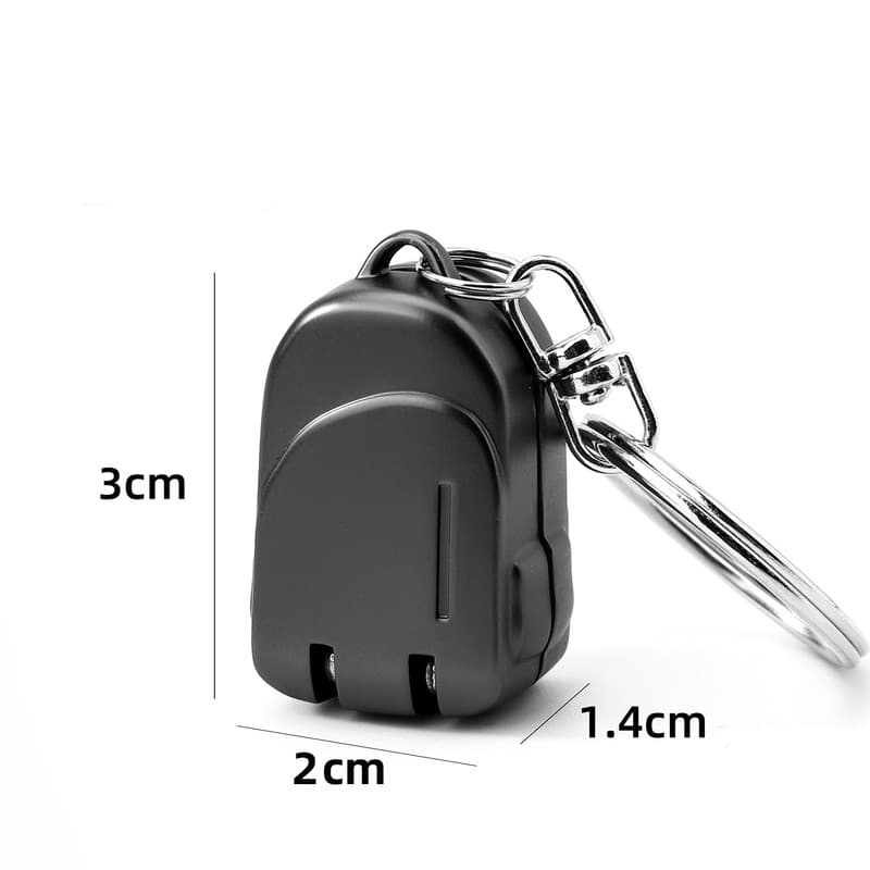 Small backpack style gun black Compact Folding Nail Clippers with Stainless
