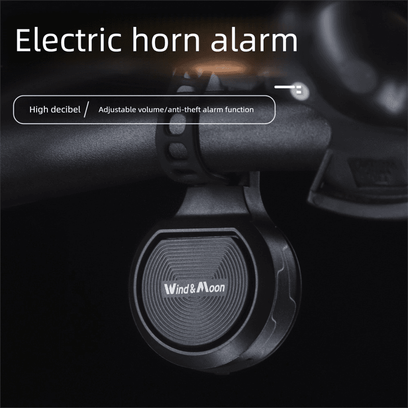 130dB Electric Bike Horn with Anti-Theft Alarm Electronic Bicycle Bell USB