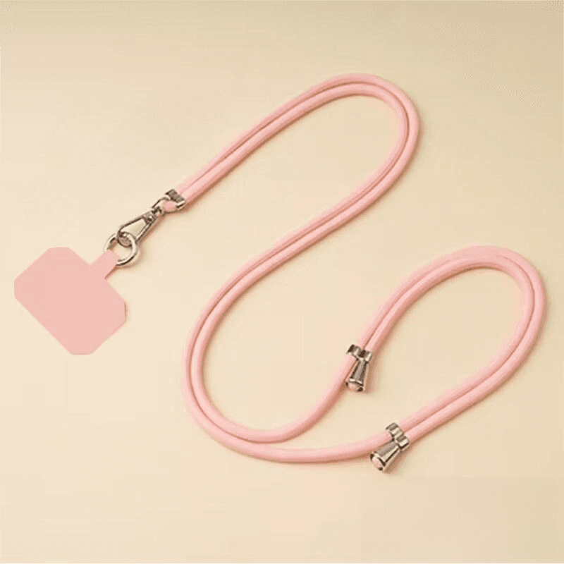 3-Pack Adjustable Pink Crossbody Phone Lanyards - Dual Wear Modes, Two-Ways