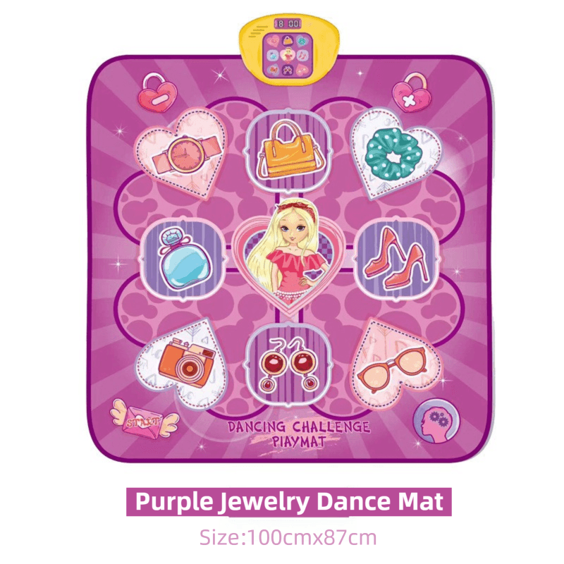 2-Pack Kids Multifunctional Electronic Dance Mat - Unicorn Purple