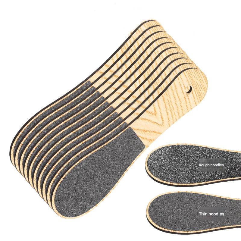 Khaki Professional Pedicure Foot File 10-Pack - Double-Sided Callus Remover