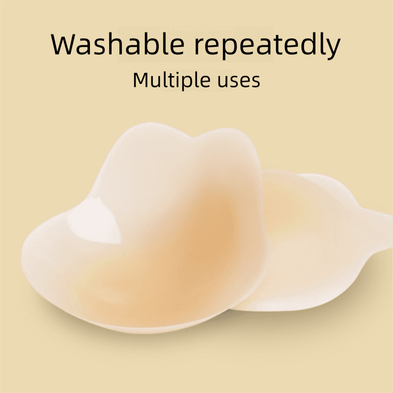 Size S 3-Pair Skin Color Reusable Silicone Breast Lift Nipple Covers