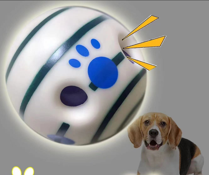 2 Pack Interactive Dog Giggle Ball Set 14 cm - Green Wobble Sound Toy