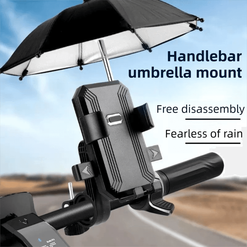 2-Pack Shock-Absorbing and Non-Slip Handlebar Phone Holder with Detachable