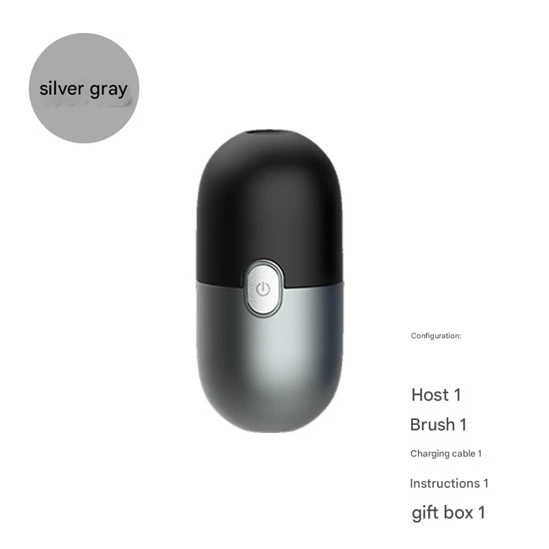 Mini Electric Rotary Shaver - IPX7 Waterproof, 2 Speed Modes, 90-Day - Grey