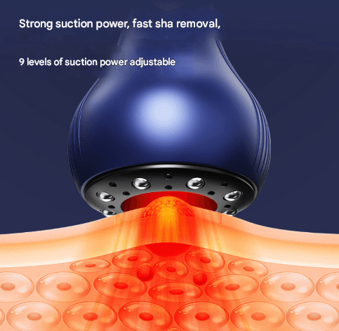 Blue Electric Meridian Scraping Massager with Air Release Valve - Full Body