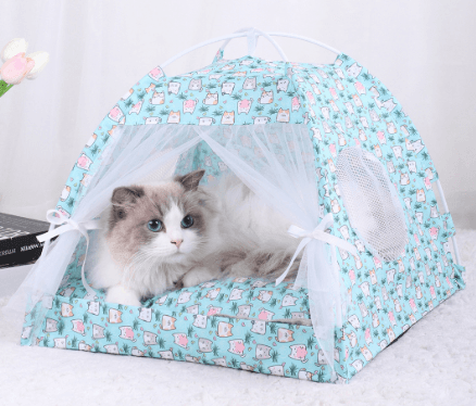 S 35 × 35 cm 5 Catties Within The Pet Blue Cat Cooling Summer - 35 cm 5 Blue