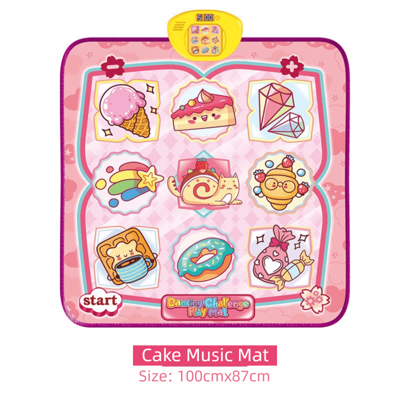 2-Pack Kids Multifunctional Electronic Dance Mat - Dessert Pink