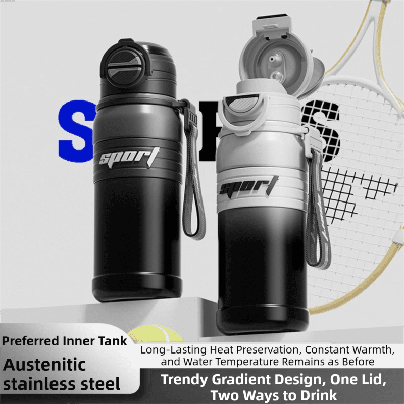 Gradient Black 670 ml Large Capacity Sports Insulated Tumbler - 316