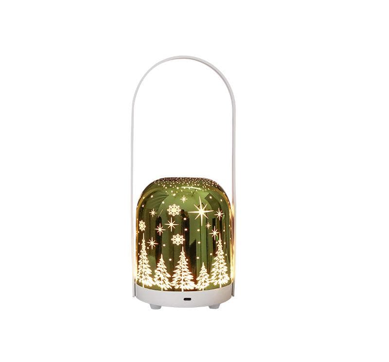 Portable Christmas LED Lantern - Dimmable, 3 Color Temps, 5200mAh - Gold