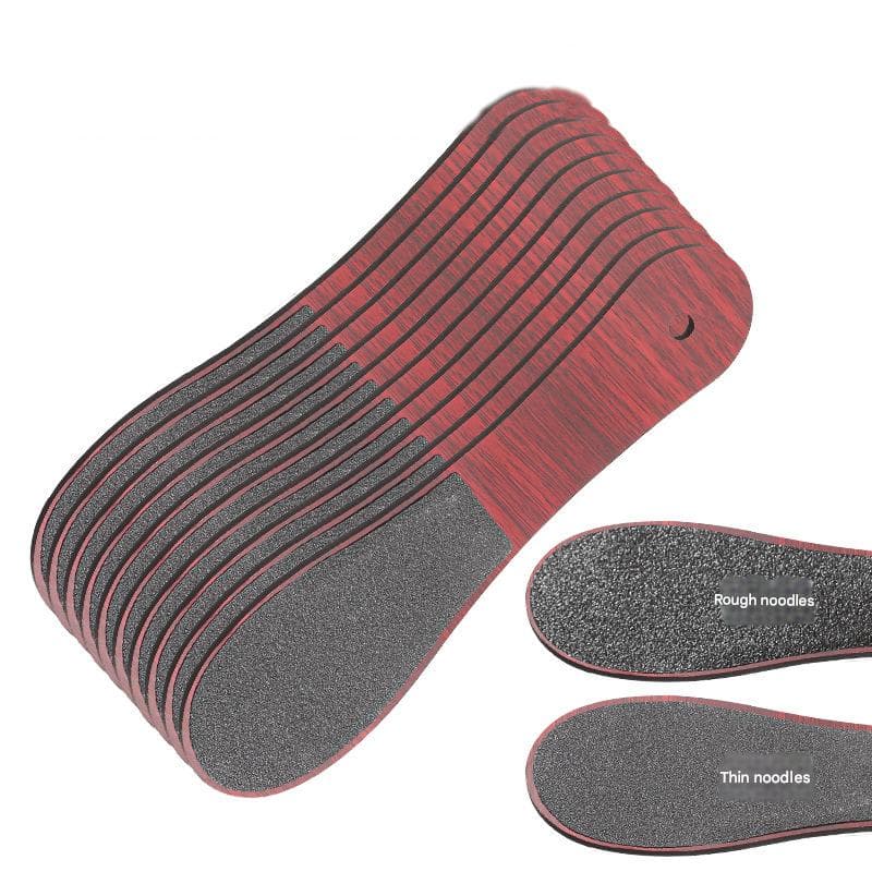 Reddish Brown Professional Pedicure Foot File 10-Pack - Double-Sided Callus