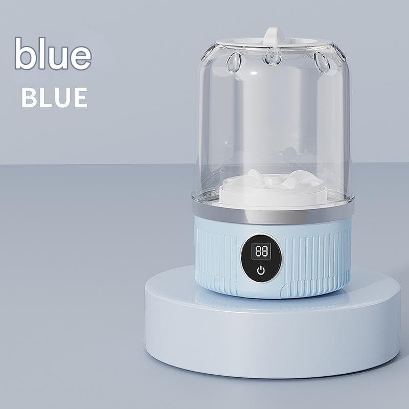 Blue Travel-Friendly Mini Washing Machine - USB Powered, Automatic