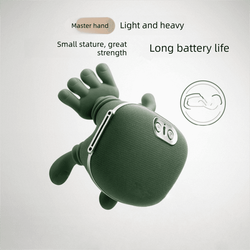 Green Cordless Shoulder and Neck Massager with Heat Rechargeable Shiatsu