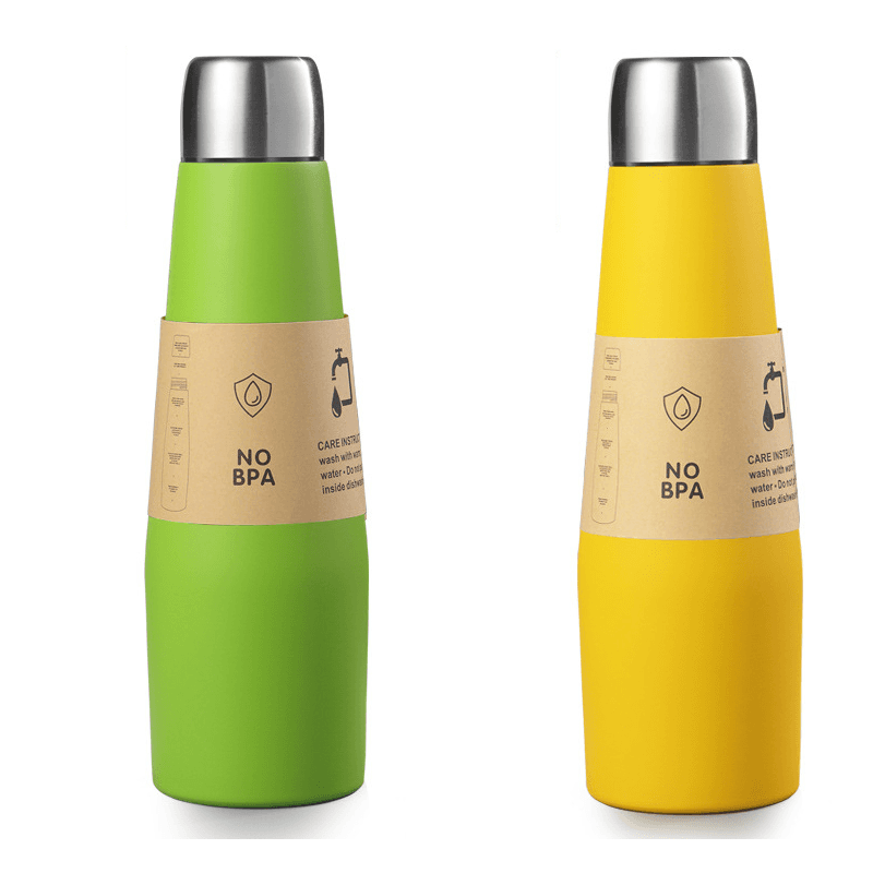 2-piece Green and Yellow 304 Stainless Steel Vacuum Insulated - Green Yellow