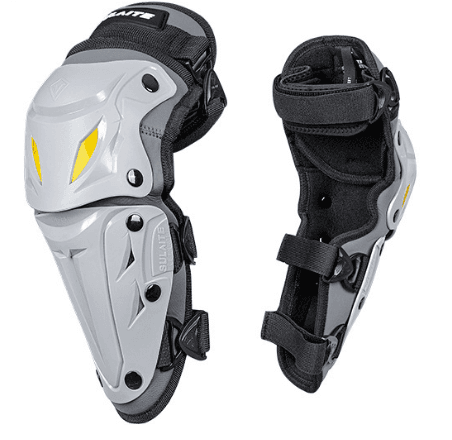SULAITE Motorcycle Elbow Guards Long Forearm Protectors Grey Hard Shell