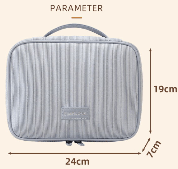 Pink Professional Large Capacity Travel Makeup Bag - Multifunctional